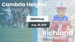 Matchup: Cambria Heights vs. Richland  2019