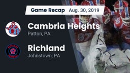Recap: Cambria Heights  vs. Richland  2019