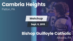 Matchup: Cambria Heights vs. Bishop Guilfoyle Catholic  2019