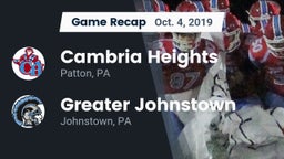 Recap: Cambria Heights  vs. Greater Johnstown  2019