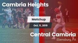 Matchup: Cambria Heights vs. Central Cambria  2019