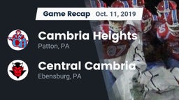 Recap: Cambria Heights  vs. Central Cambria  2019