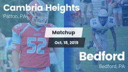 Matchup: Cambria Heights vs. Bedford  2019