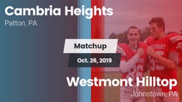 Matchup: Cambria Heights vs. Westmont Hilltop  2019