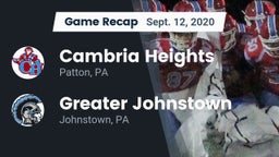 Recap: Cambria Heights  vs. Greater Johnstown  2020