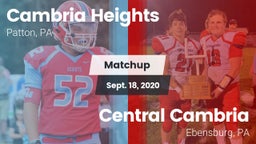Matchup: Cambria Heights vs. Central Cambria  2020