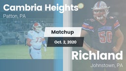 Matchup: Cambria Heights vs. Richland  2020