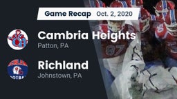 Recap: Cambria Heights  vs. Richland  2020