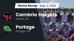 Recap: Cambria Heights  vs. Portage  2022