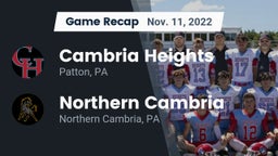 Recap: Cambria Heights  vs. Northern Cambria  2022