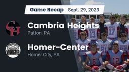 Recap: Cambria Heights  vs. Homer-Center  2023