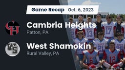 Recap: Cambria Heights  vs. West Shamokin  2023