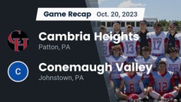 Recap: Cambria Heights  vs. Conemaugh Valley  2023