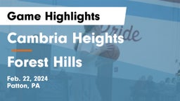 Cambria Heights  vs Forest Hills  Game Highlights - Feb. 22, 2024