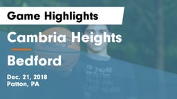 Cambria Heights  vs Bedford  Game Highlights - Dec. 21, 2018