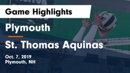 Plymouth  vs St. Thomas Aquinas  Game Highlights - Oct. 7, 2019