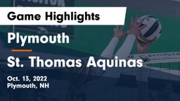 Plymouth  vs St. Thomas Aquinas  Game Highlights - Oct. 13, 2022