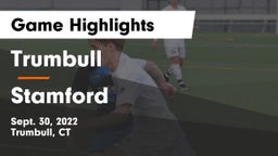 Trumbull  vs Stamford Game Highlights - Sept. 30, 2022