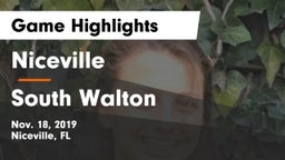 Niceville  vs South Walton  Game Highlights - Nov. 18, 2019
