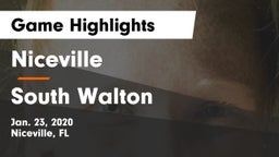 Niceville  vs South Walton  Game Highlights - Jan. 23, 2020