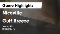 Niceville  vs Gulf Breeze  Game Highlights - Jan. 6, 2021