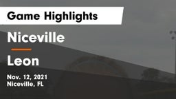 Niceville  vs Leon  Game Highlights - Nov. 12, 2021