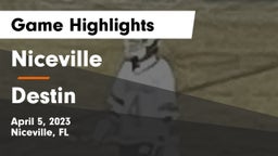 Niceville  vs Destin  Game Highlights - April 5, 2023