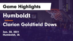 Humboldt  vs Clarion Goldfield Dows  Game Highlights - Jan. 30, 2021
