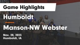 Humboldt  vs Manson-NW Webster  Game Highlights - Nov. 28, 2023