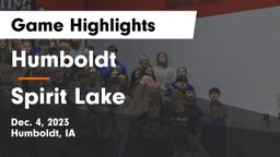 Humboldt  vs Spirit Lake  Game Highlights - Dec. 4, 2023