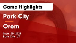 Park City  vs Orem  Game Highlights - Sept. 30, 2022