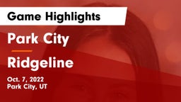 Park City  vs Ridgeline  Game Highlights - Oct. 7, 2022