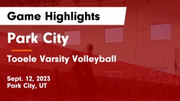 Park City  vs Tooele  Varsity Volleyball Game Highlights - Sept. 12, 2023