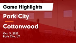 Park City  vs Cottonwood  Game Highlights - Oct. 3, 2023