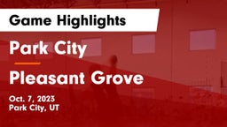 Park City  vs Pleasant Grove  Game Highlights - Oct. 7, 2023