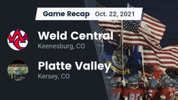 Recap: Weld Central  vs. Platte Valley  2021