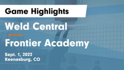 Weld Central  vs Frontier Academy  Game Highlights - Sept. 1, 2022