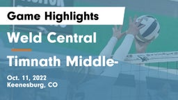 Weld Central  vs Timnath Middle- Game Highlights - Oct. 11, 2022