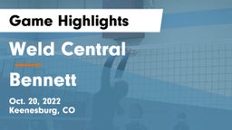 Weld Central  vs Bennett  Game Highlights - Oct. 20, 2022