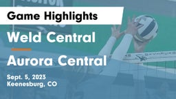 Weld Central  vs Aurora Central  Game Highlights - Sept. 5, 2023