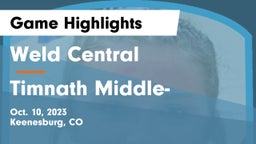 Weld Central  vs Timnath Middle- Game Highlights - Oct. 10, 2023