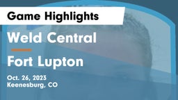 Weld Central  vs Fort Lupton  Game Highlights - Oct. 26, 2023