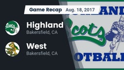 Recap: Highland  vs. West  2017
