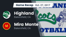 Recap: Highland  vs. Mira Monte  2017