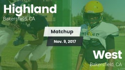 Matchup: Highland  vs. West  2017