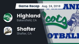 Recap: Highland  vs. Shafter  2018