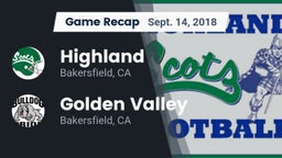 Recap: Highland  vs. Golden Valley  2018