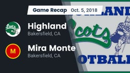 Recap: Highland  vs. Mira Monte  2018
