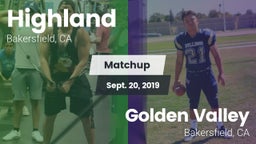 Matchup: Highland  vs. Golden Valley  2019