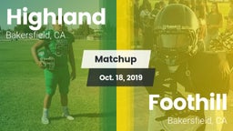 Matchup: Highland  vs. Foothill  2019